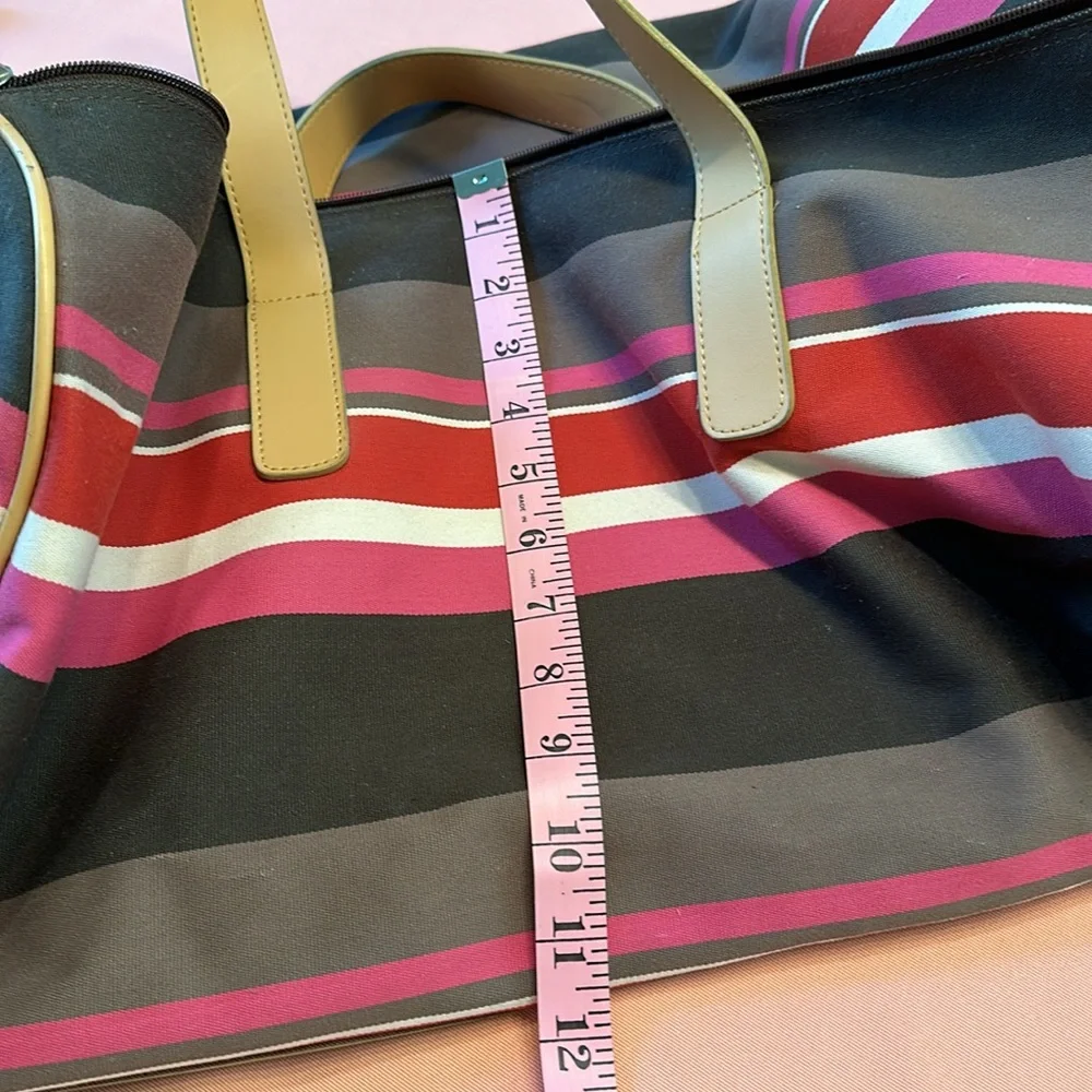 Kate Spade Canvas Multicolor Extra Large Travel Bag.